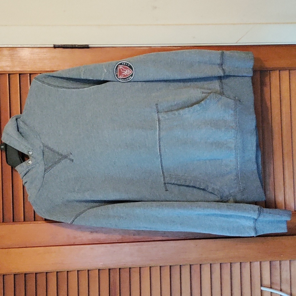 American Eagle men's size large gray pullover hooded sweatshirt